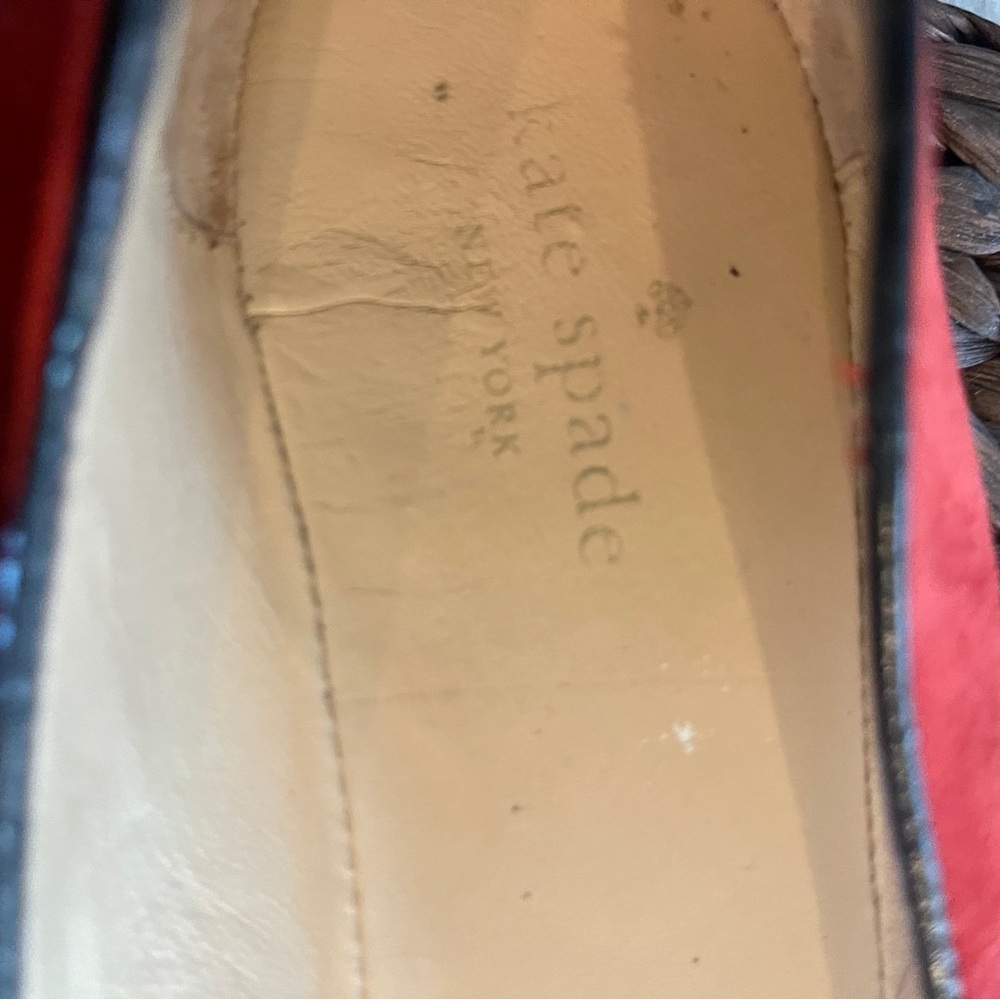 Kate Spade Red Flats with Floral Detail - Picture 5 of 7
